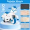 Kids Ride On Unicorn Horse with Galloping Mode, Music, Dual Motors & Training Wheels